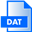 DAT File Extension Icon 32x32 png